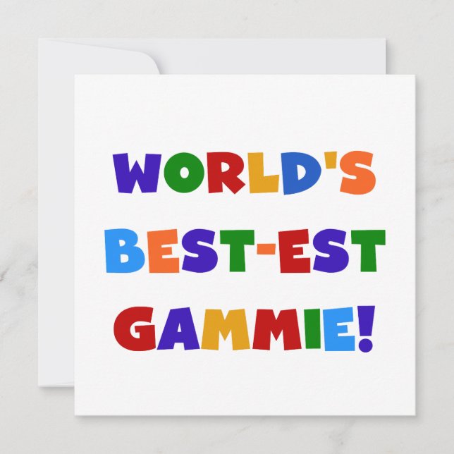 Carte Le meilleur Gamme de couleurs vives du monde cadea (Devant)