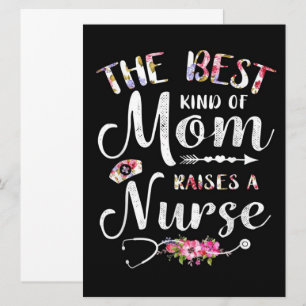 Carte Le Meilleur Genre De Maman Élever Une Infirmière