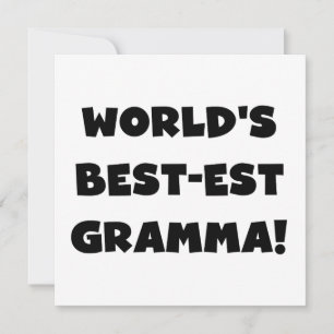 Carte Le meilleur Gramma noir ou blanc du monde