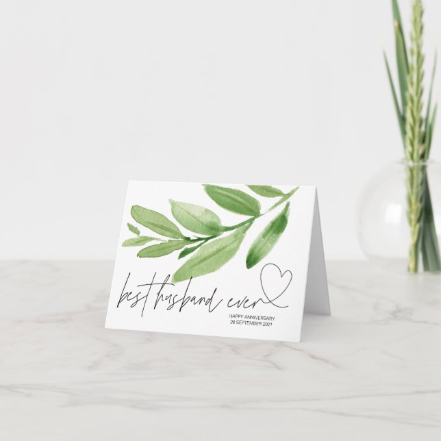 Carte Le meilleur mari de la verdure toujours Anniversai (Devant)