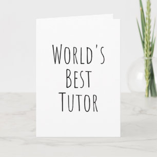 Carte Le meilleur Merci du Tuteur du monde