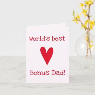 Carte Le meilleur papa de bonus du monde !   Fête des pè