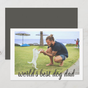 Carte Le meilleur papa de chien du monde