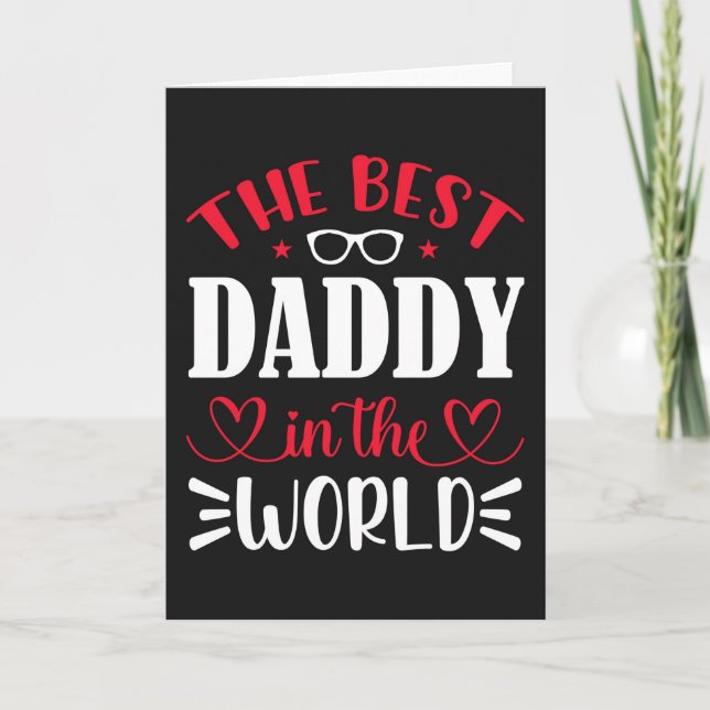 Carte Le meilleur papa du monde (Devant)