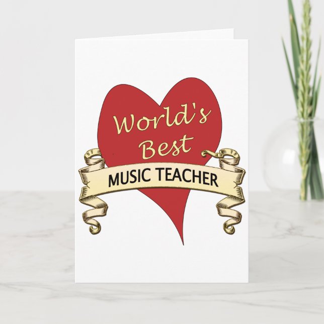Carte Le meilleur professeur de musique du monde (Devant)