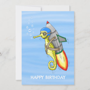 Carte Le merveilleux cheval de mer de Rocket Jaune