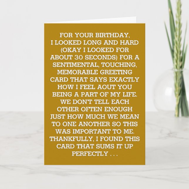 Carte Le message ultime d'anniversaire spirituel (Scotch (Devant)