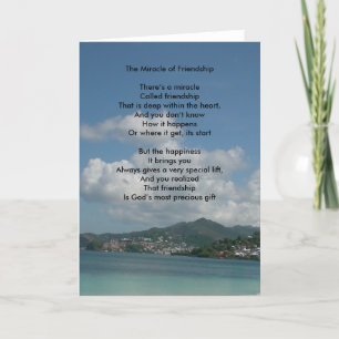 Carte Le miracle de l'amitié