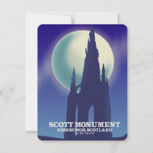 Carte Le monument Scott, Édimbourg, Ecosse