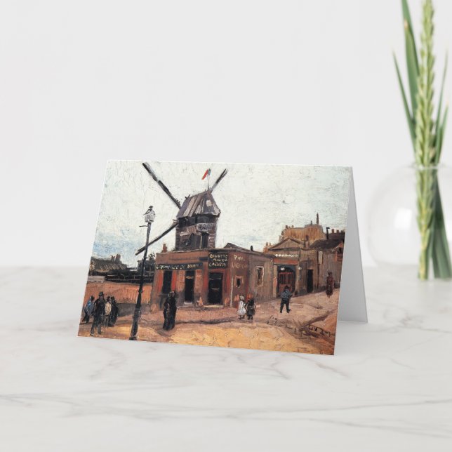 Carte Le Moulin de la Galette par Vincent van Gogh (Devant)