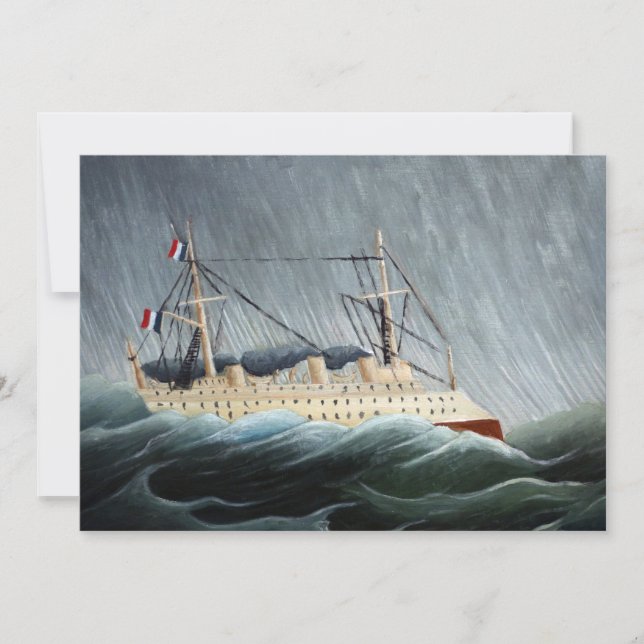 Carte Le navire dans la tempête | Henri Rousseau (Devant)