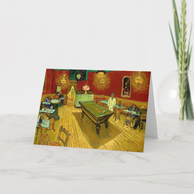 Carte Le Night Cafe Vincent Van Gogh (Devant)