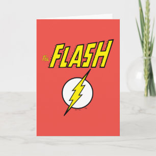 Carte Le nom Flash et logo d'éclair