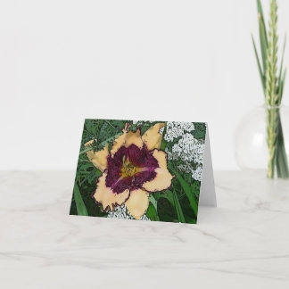 Carte Le nouveau jour fait du jardinage Daylily la