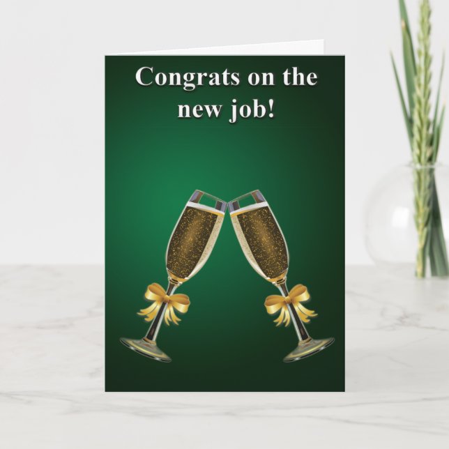 Carte Le nouveau travail ! (Devant)