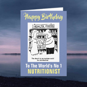 Carte Le nutritionniste n°1 du monde - Joyeux anniversai