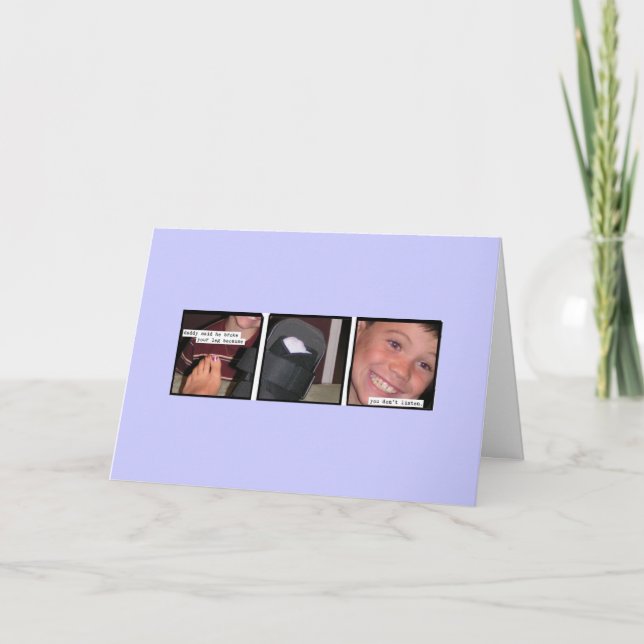 Carte Le papa a dit. (Devant)