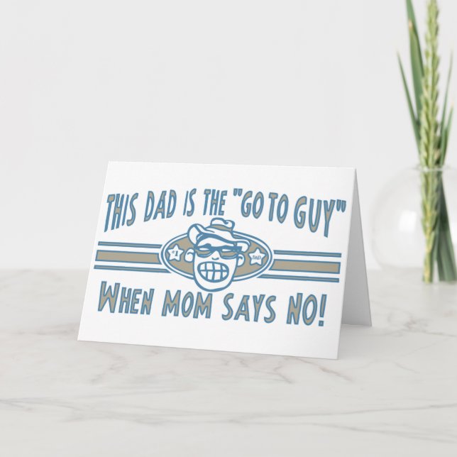 Carte Le papa vont chez le type (Devant)