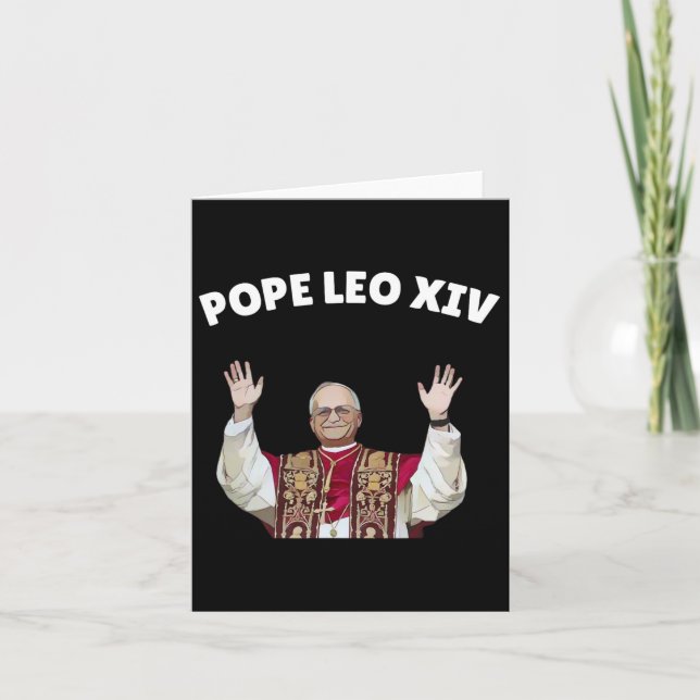 Carte Le Pape Leo Xiv - Nouveau Pape Léon Xiv (Devant)