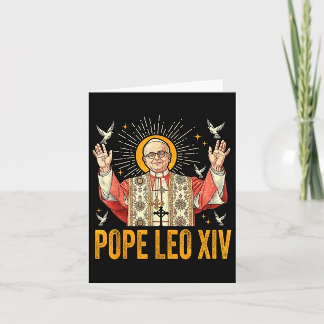 Carte Le pape Leo Xiv Robert Francis Prevost _9 (Devant)