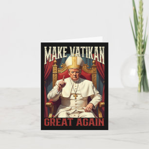 Carte Le Pape Trump Drôle Le Président Trump Veut Être L