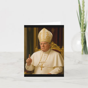 Carte Le pape Trump drôle Trump Vatican Christian Retro