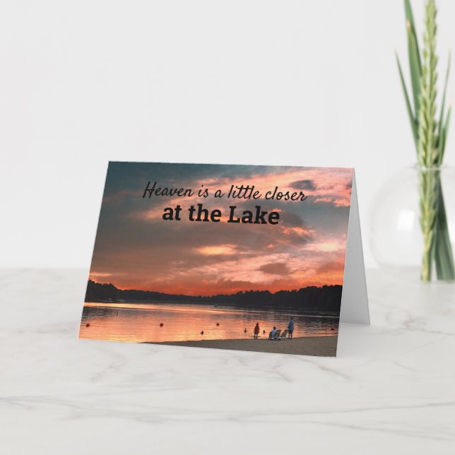 Carte Le paradis est un peu plus proche du lac (Devant)