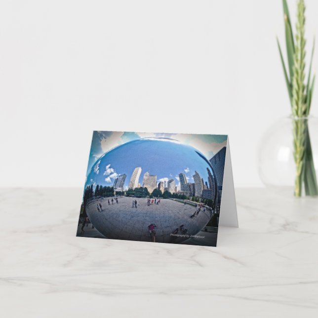 Carte "Le parc Chicago de millénaire d'haricot" - (Devant)