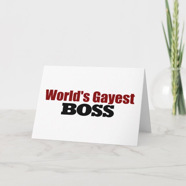 Carte Le Patron Le Plus Gayest Du Monde (Devant)