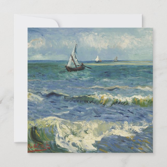 Carte Le paysage marin de Van Gogh aux Saintes Maries de (Devant)