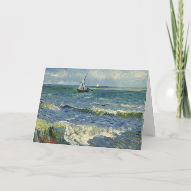 Carte Le paysage marin de Van Gogh aux Saintes Maries de (Devant)