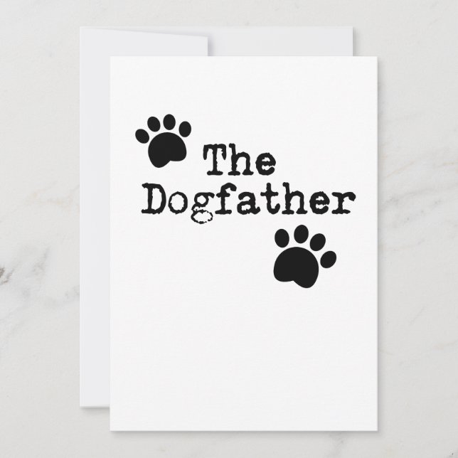 Carte Le père de chien Papa Hommes Drôle Fête des pères  (Devant)