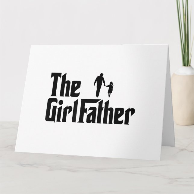 Carte Le père de fille Papa drôle de filles Papa fille (Devant)