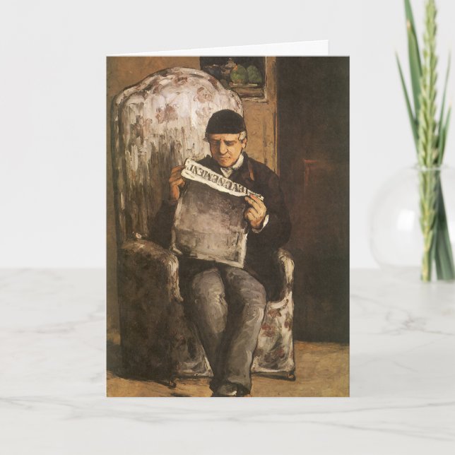 Carte Le père de l'artiste Cézanne (Devant)