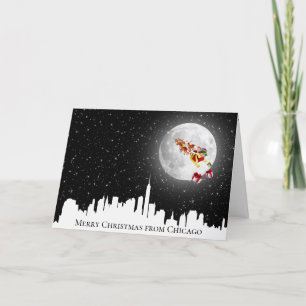 Carte Le Père Noël de la Grande Ville sur la Lune