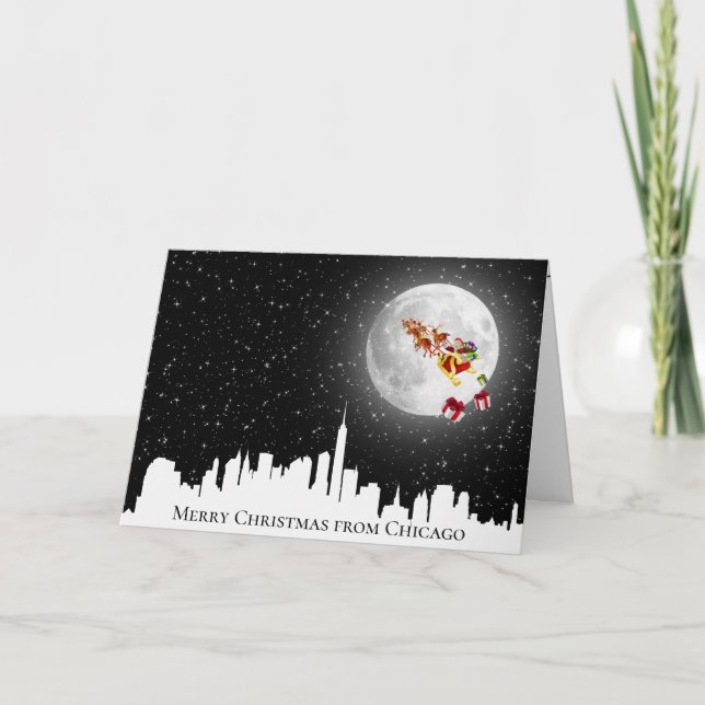 Carte Le Père Noël de la Grande Ville sur la Lune (Devant)