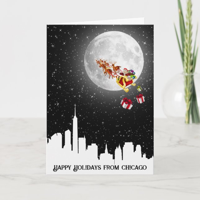 Carte Le Père Noël de la Grande Ville sur la Lune (Devant)