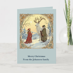Carte Le Père Noël Tomte et Tomtemor avec le bouc de Yul