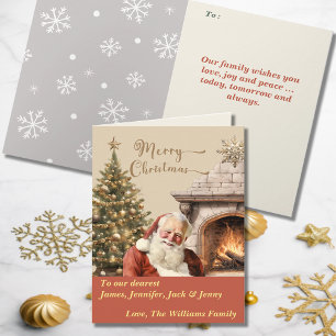 Carte Le Père Noël traditionnel Editable