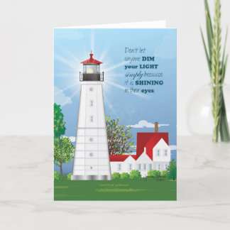 Carte Le phare brille votre lumière