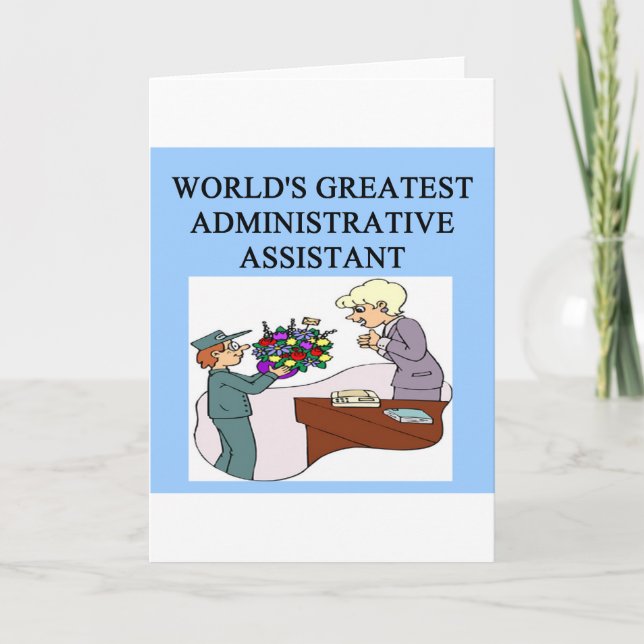 Carte le plus grand assistant administratif du monde (Devant)