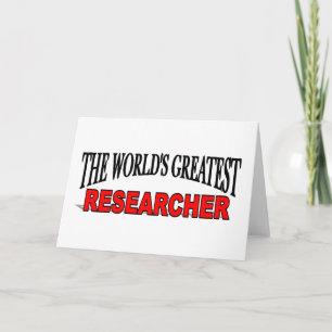 Carte Le plus grand chercheur du monde
