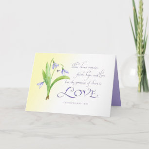 Carte Le plus grand de ceux-ci est l'amour