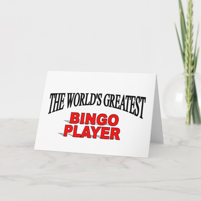 Carte Le plus grand joueur du bingo-test du monde (Devant)
