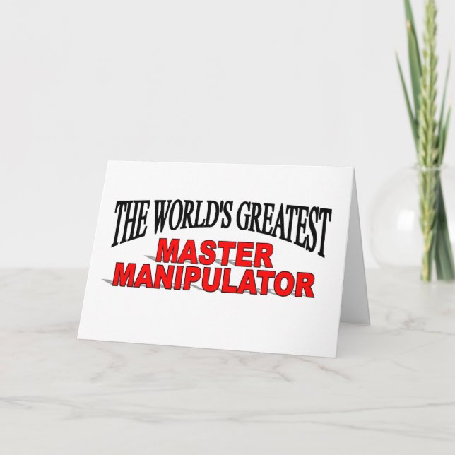Carte Le plus grand maître manipulateur du monde (Devant)