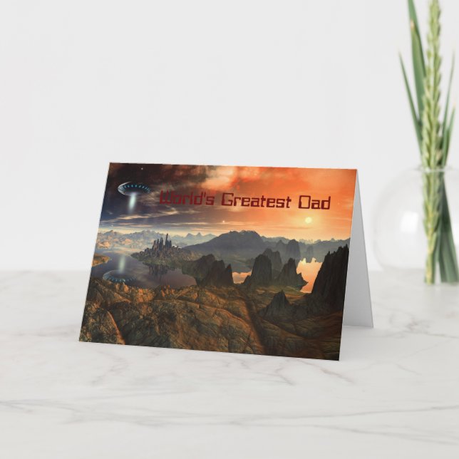 Carte Le plus grand papa du monde (Devant)