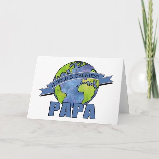 Carte Le plus grand Papa du monde (Devant)