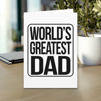 Carte Le plus grand papa du monde - simple et simple