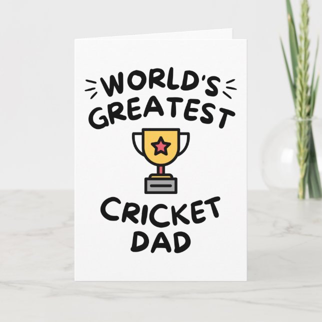 Carte Le plus grand père de cricket du monde (Devant)