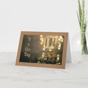 CARTE LE "PLUS HEUREUX" ANNIVERSAIRE JAMAIS (POUR NOUS)